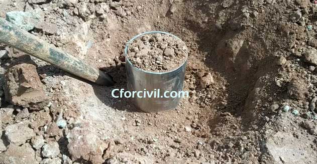 Procedure of Soil Compaction using Core Cutter