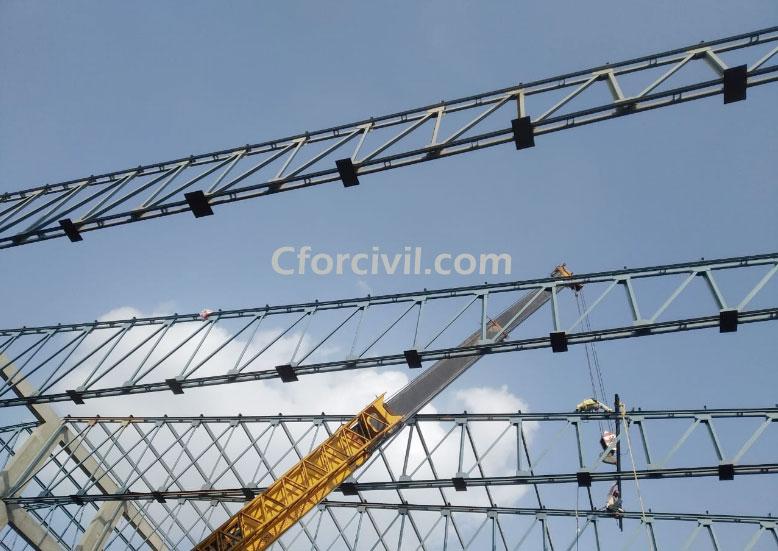 APPLICATIONS OF MS ROOF TRUSS